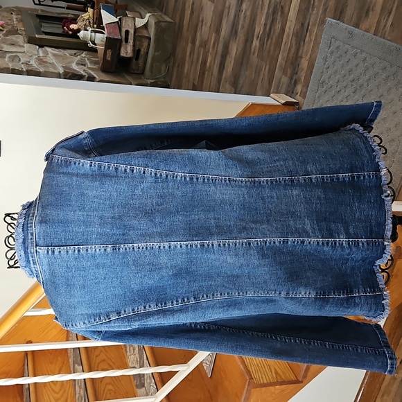 👚Open Style Jean Jacket - Picture 7 of 8